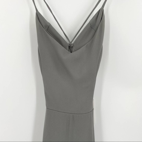 Show Me Your Mumu Womens Godshaw Goddess Gown Bridesmaid Grey Size Small Lace-Up - Picture 3 of 10
